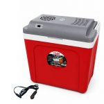 Kırmızı 25 Litre 12v Oto Buzdolabı Termos- Portatif, Elektrikli, Oto Şarj Kablolu( 1050 Thermoelectric Cooler 12v.)